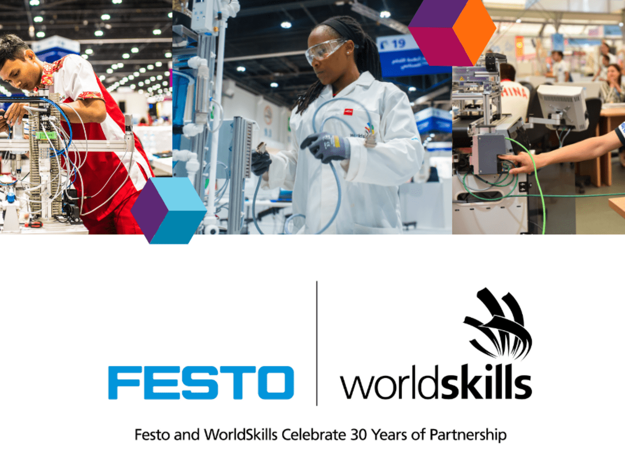 费斯托和WorldSkills庆祝30年的合作关系